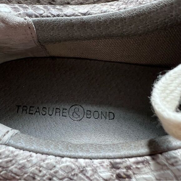 Treasure & Bond Payge Platform Espadrille Lace-Up Sneakers Womens 9M Snake Print - Picture 6 of 7